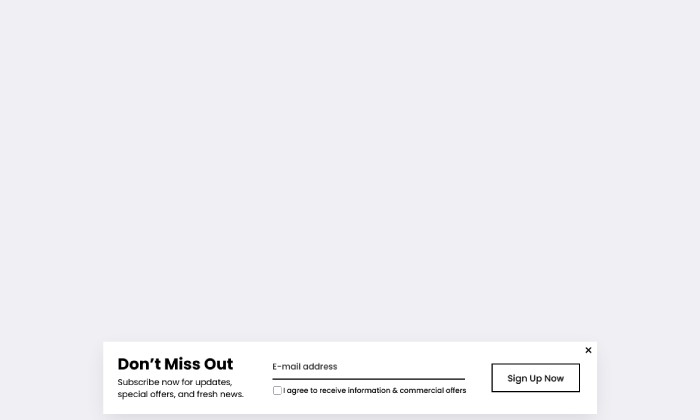 Basic - Newsletter signup bar