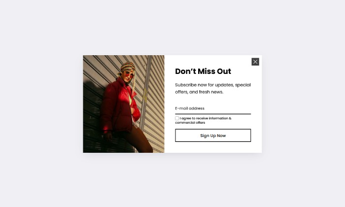 Basic - Newsletter image left