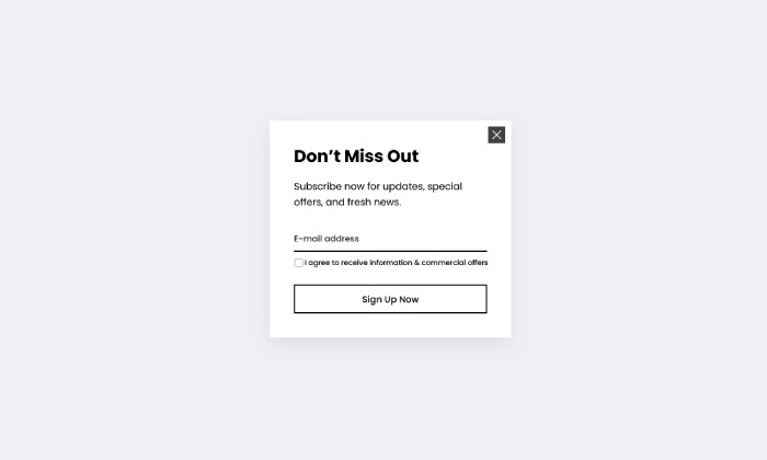Basic - Newsletter signup