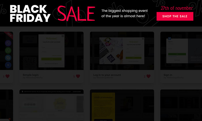 Black Friday Notification Bar