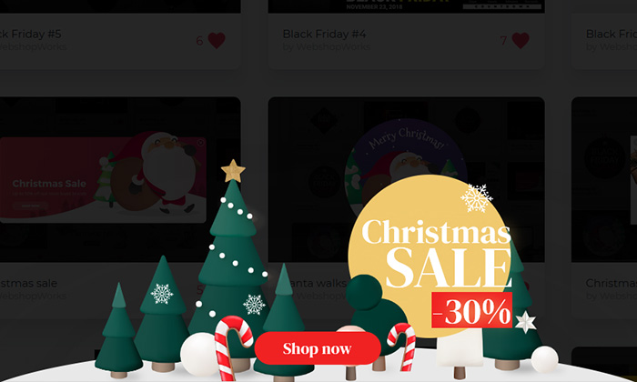Christmas bottom bar