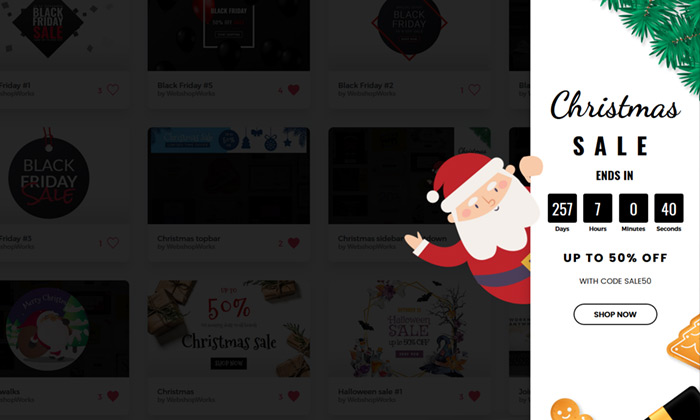 Christmas sidebar countdown