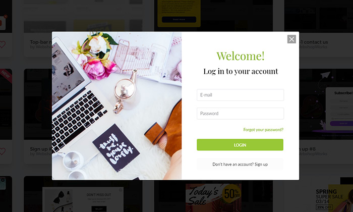 Log in to your account