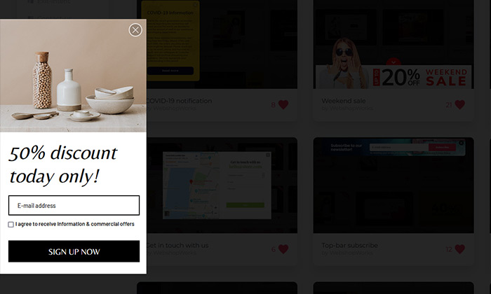 Sign up with re-open