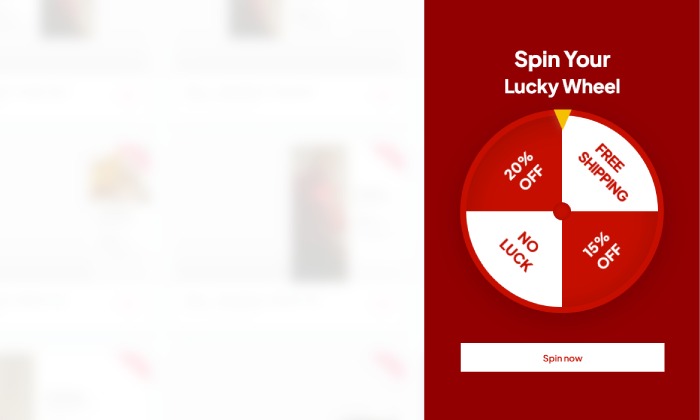 Spin and win sidebar